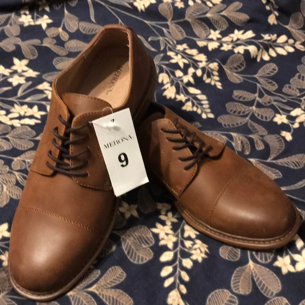 Merona brown dress shoes
